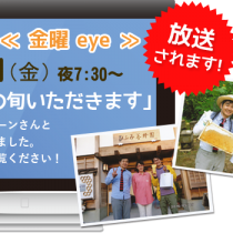 7月1日（金）NHK「金曜eye」初夏の旬いただきます